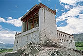 Ladakh - Chortens close to the royal palace of Stock